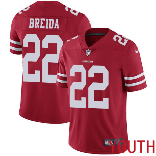 San Francisco 49ers Limited Red Youth Matt Breida Home NFL Jersey #22 Vapor Untouchable